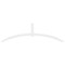 Ekena Millwork Archdale Architectural Grade PVC Gable Bracket, 108"W x 31 1/2"H x 2"D x 4"F, 7/12 Pitch GBP108X32X0204ARC00 - alternate 4